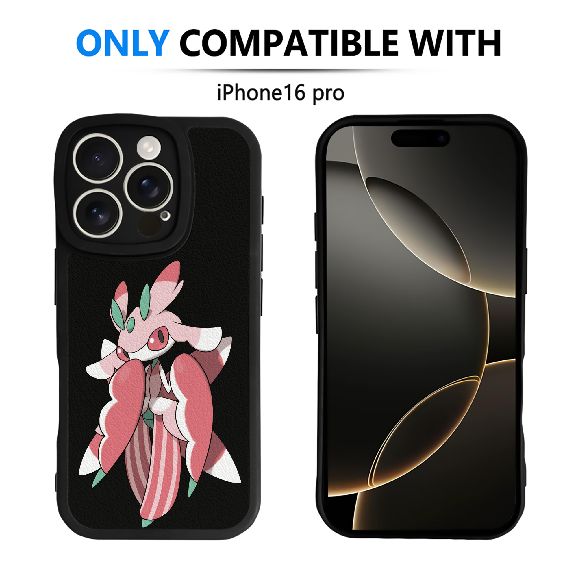 （画像用） ポケットモンスター Pokémon 【iPhone 16シリーズ対応】シリコンスマホケース（レザー調） 材質：シリコン